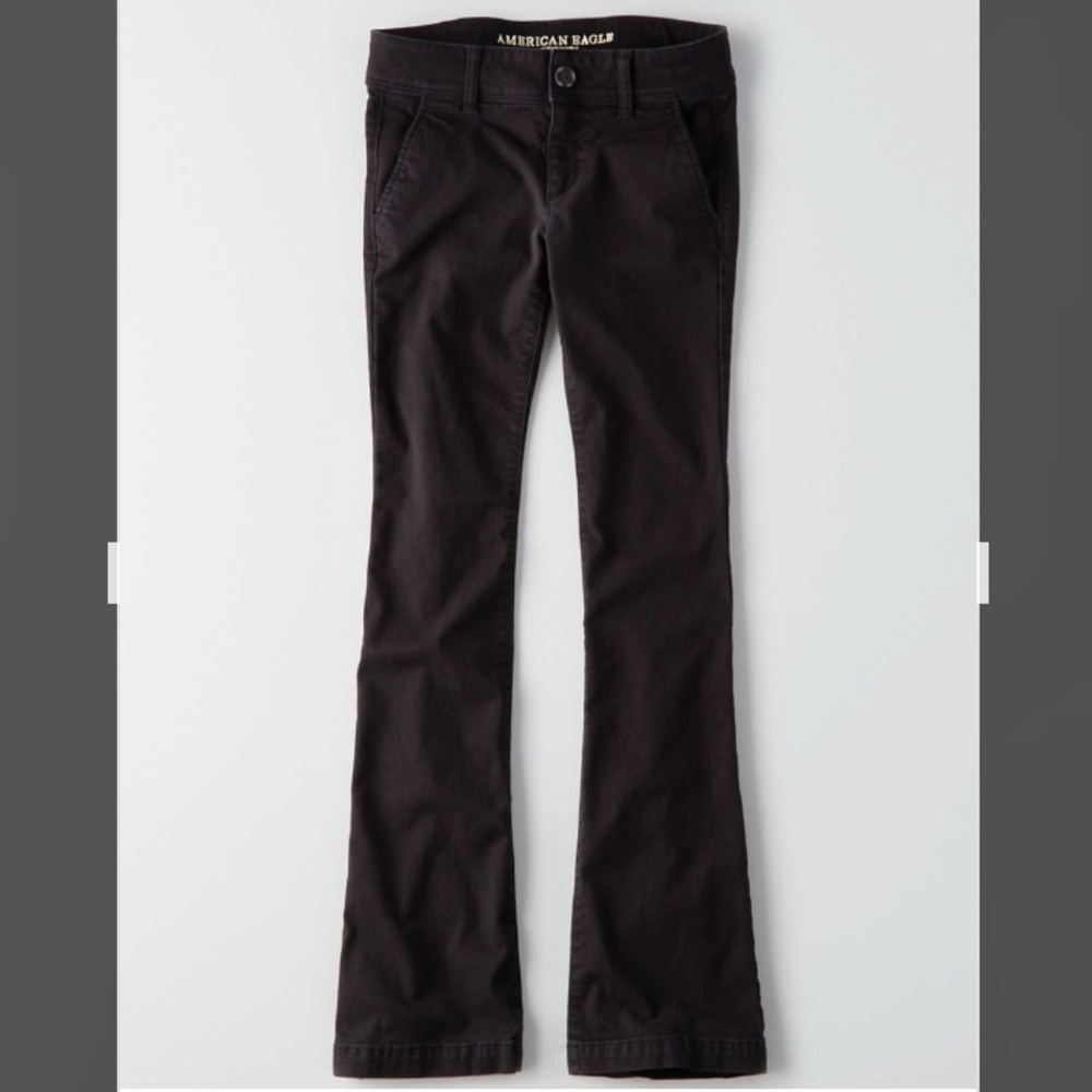 American Eagle Black Boot Kick Pants Size 4